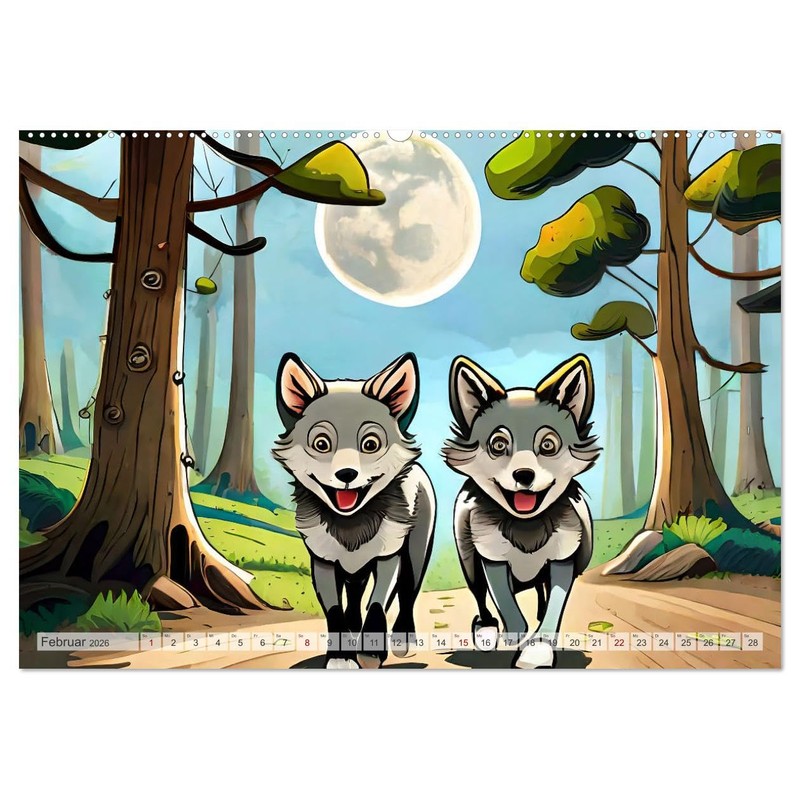 Kinderlieder - In Bildern (Wandkalender 2026 DIN A2 quer), CALVENDO