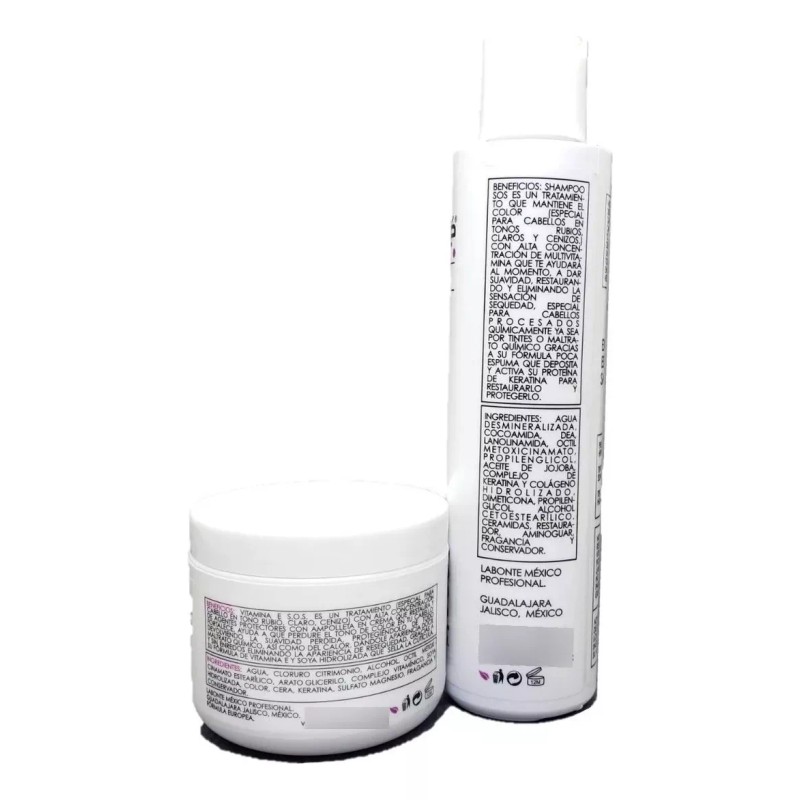 Labonté Kit Rubios Shampoo Sos 240ml& Vitamina Sos150g Labonté