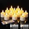 BEICHI Rechargeable Candles, Tea Lights Candles Battery Operated with Remote,