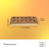 Wooden Egg Tray for 6 Eggs