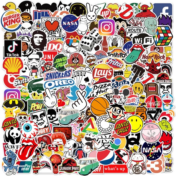 200 Pcs Street Fashion Cool Stickers, Trendy Skateboard Stickers for