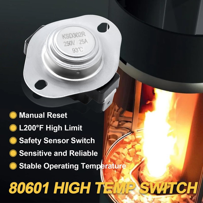 Adviace 80601 High Temp Limit Switch for Vogelzang VG5790, VG5770