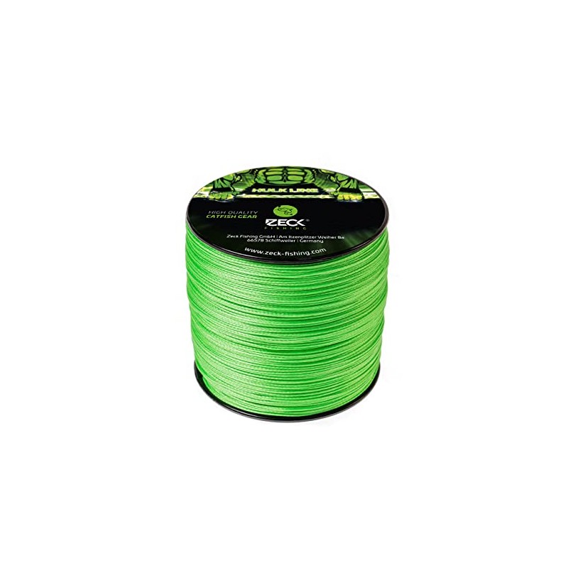 Zeck Hulk Line 500 m Braided Catfish Line Green Diameter