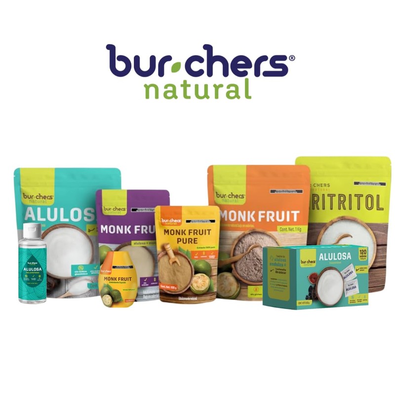 Burchers Natural - Alulosa liquida, Endulzante Natural Sin Calorías, 100g,