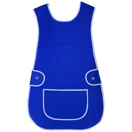 BITALY Universal Ladies Women Various Colour Tabard Apron Overall Kitchen Catering Cleaning Bar Pocket Small Medium Large XL 2XL 3XL sizes (Royal Blue, 3XL)