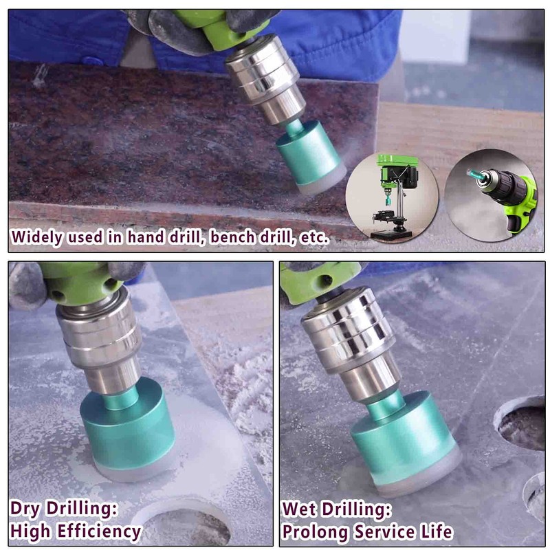 FACHLICH Diamond Core Drill Bit Set 6/8/10/25/35/50mm Porcelain Tile Drill