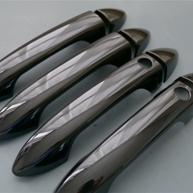 ZiWen Gloss Black Door Handle Cover Protector Trim for Honda