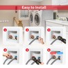 2 Pack 12 FT Washing Machine Hoses with 90 Degree