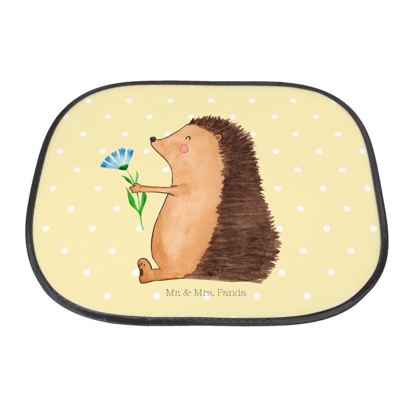 Mr. & Mrs. Panda Car Sun Shade Hedgehog Flowers -