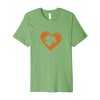 Cute St. Patrick's Day Shamrock Heart Design Premium T-Shirt