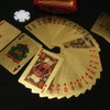 RedBeryl Gold Plastic Playing Cards with Exclusive Case, Gold (GOLD