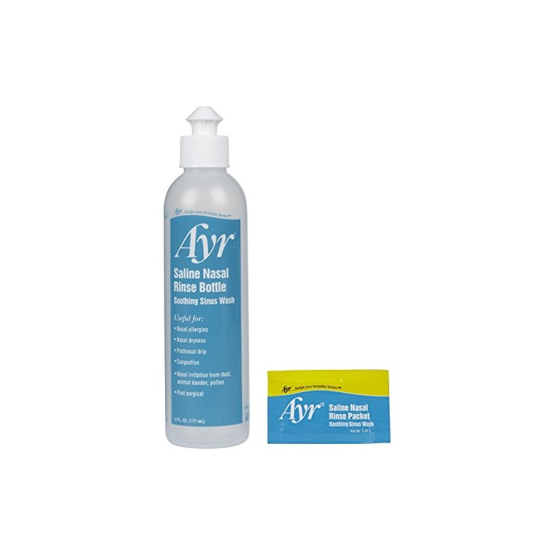 Ayr Saline Nasal Rinse Kit, 100 ct