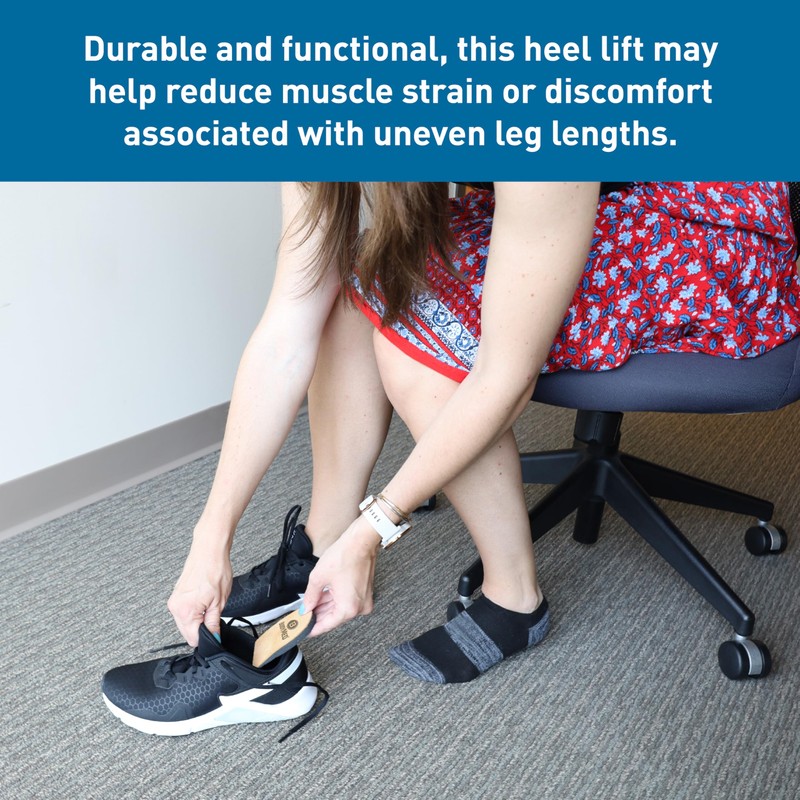 BodyMed Adjustable Heel Lift for Men and Woman, Medium (1-Pack)