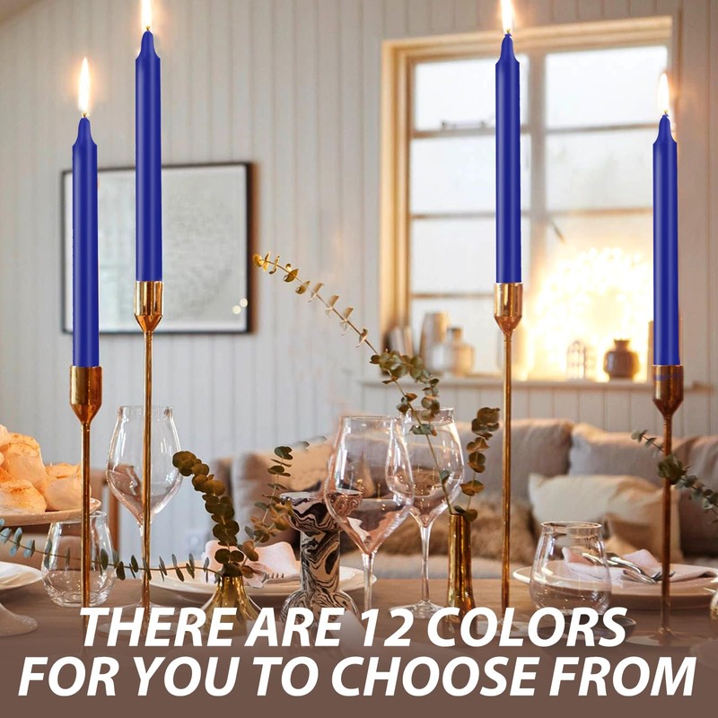 24 Pack Blue Spell Chime Candles – Premium Mini Unscented