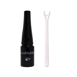 Ledoubouhm 0.07 fl oz (2 ml) Double Layer Teardrop Bag Double Eyelid Adhesive Shrink Film Waterproof Bangs Keep