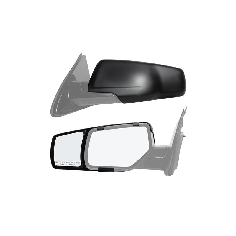 Fit System 80920 Snap and Zap Towing Mirror Pair