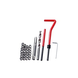 YINKE Screw Hole Repair Kit, Thread Repair Set, Stainless Steel, M6, Recoil Kit, Auto Repair, Screw Repair Kit, Thread Sleeve, Screw Hole Recovery, Easy to Repair (Set of 30) (M6)