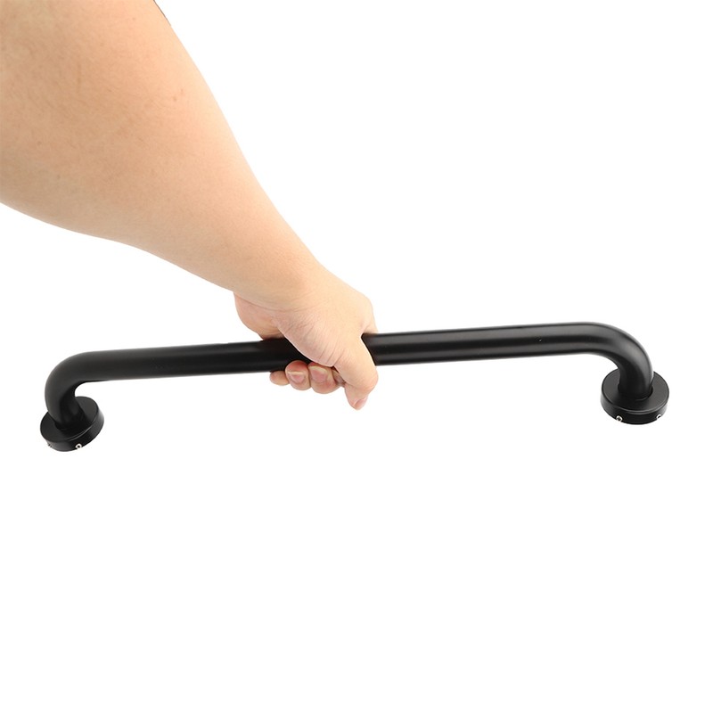 Black Space Aluminum Anti‑Skid Bathtub Handle Handrail Safety Grab Bar