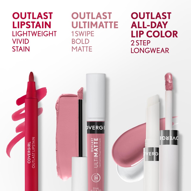 COVERGIRL Outlast All-Day Lip Color With Topcoat, Natural Blush