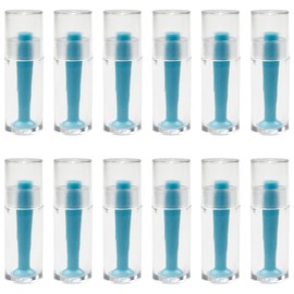 12-Pack Silicone Hard Contact Lens Remover Tools – Hard Scleral Lens Applicator with Suction Cup Grip(Blue)