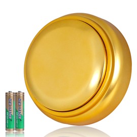 Gold Recordable Button Recording Buttons 30 Second Voice Record Button for Classroom Fun Study Gift Voice Messages to Parents, Friends and Yourself.