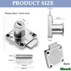 Litensh Cam Lock 22mm, 4PCS Security Cabinet Lock with Key
