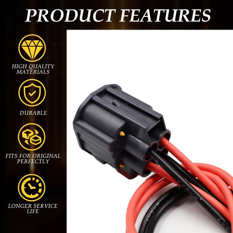 4-Way Radiator Cooling Fan Connector Compatible with 2013-2018 Ram 1500