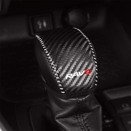 Kayafar Toyota RAV4 50 Series Shift Knob Cover Shift Grip Cover NEW RAV4 Custom Interior Parts Dress Up RAV4 Emblem Garnish Parts Prevents Scratches 2019-50 Series 5th Generation (Carbon Tone)