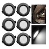 JUSTTOP 6PCS 12 Volt LED Puck Light, RV Recessed Mount