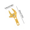 Monkey Wrench, Wide, Vertical Type Faucet Wrench, Large Opening, Water