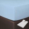 G BETTWARENSHOP Boxspring Split Fitted Sheet, Light Blue, 180 x