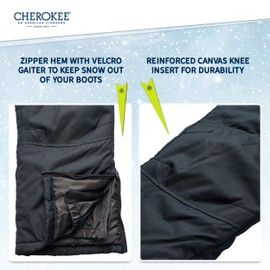 Cherokee Boys & Girls Insulated Ski Snow Pants, Size 4, Black'