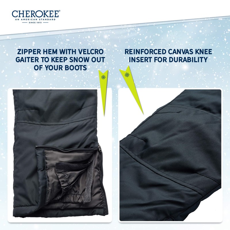 Cherokee Boys & Girls Insulated Ski Snow Pants, Size 4,
