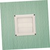 jojofuny 2pcs Louvered Cover for Exterior Wall Exhaust Cap Easy