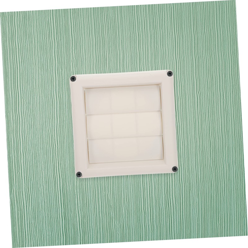 jojofuny 2pcs Louvered Cover for Exterior Wall Exhaust Cap Easy