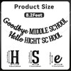 Goodbye Middle School Hello High School Banner - 8th Grade