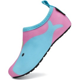 SAGUARO Children's Bathing Shoes, Quick-Drying Swimming Shoes, Lightweight Beach Shoes, Size 21-37, Style 5 Pink
