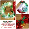 Reaky Christmas Headbands, Christmas Headpieces, Hair Accessories for Women (Green,