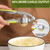 HUDDU Knoblauchpresse, 2 In 1 Knoblauchpresse Edelstahl und Nussknacker, Garlic