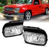 WEZEMLIGHT Fog Light Assembly Replacemen For 2003-2007 Chevy Silverado 2002-2006