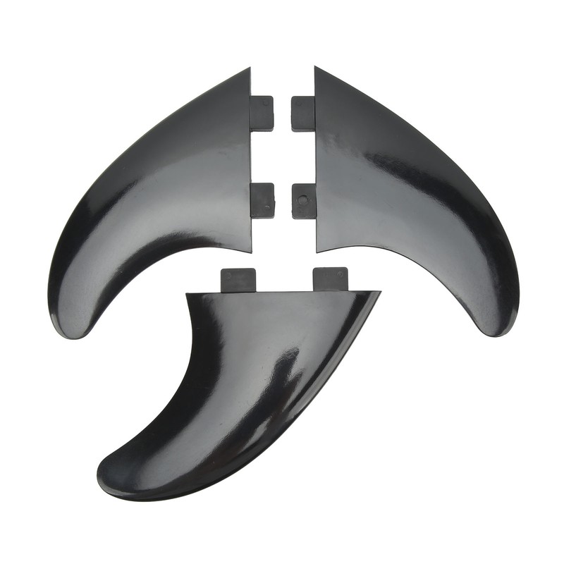 3Pcs Surfboard Fins PVC Quick Release Replacement Tri Fin Set