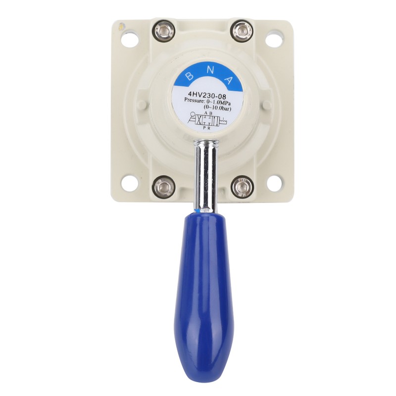 4HV230-08 Air Valve 4 Way 3 Positions Hand Lever Direct