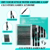 Lash Extension Kit 320Pcs,DIY Individual Lashes Clusters Kit,Lash Bond And