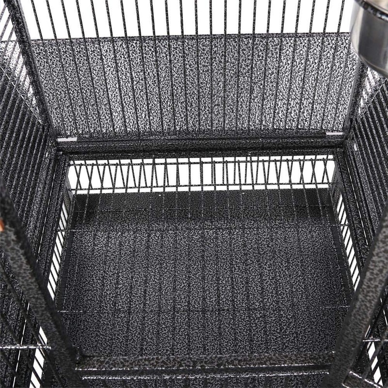 Yaheetech 61.5-inch Wrought Iron Rolling Large Parrot Bird Cage for