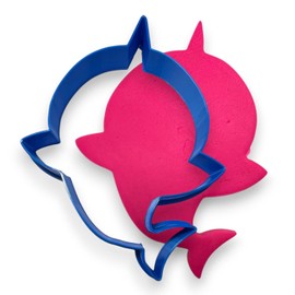 BB 3d Blue Shark cookie Cutter for Kids Celebration and Birthdays Viral Song Shark Cookie Baking Tool, Adorable Ocean-Themed Cartoon Character Cookie Cutter