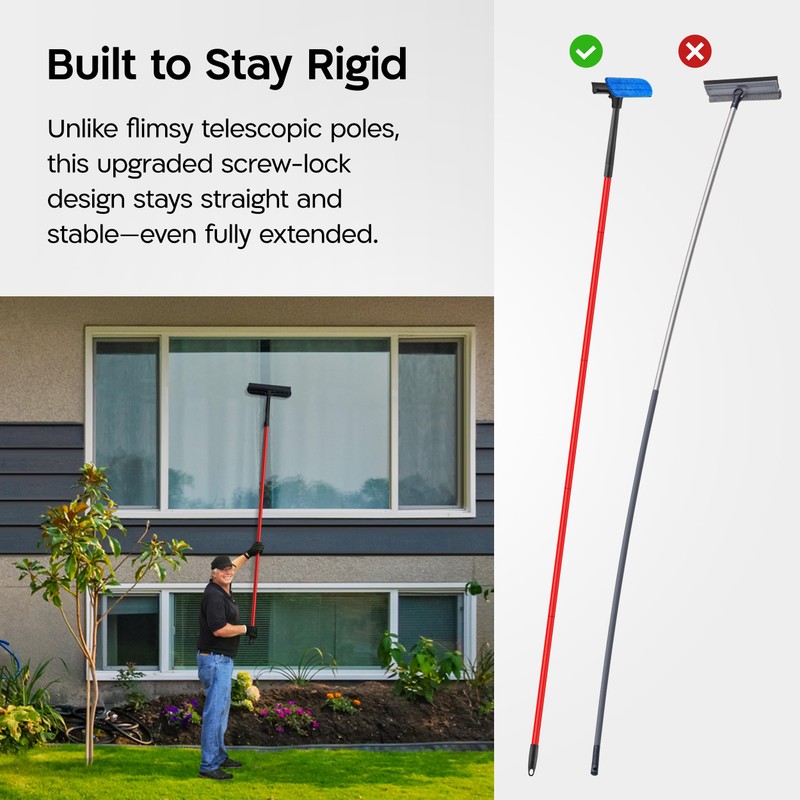 Tyroler Professional Window Squeegee for Home, 12"-80" Long Squeegee for