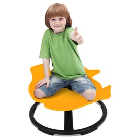 FAHKNS Kids Swivel Chair, Spinning Seat for Kids Sensory, Seat and Spinning Swivel Chair, Yellow Autism Kids Sensory Swivel Chair, Training Kid’s Concentration and Improving Toddle’s Physical Fitness