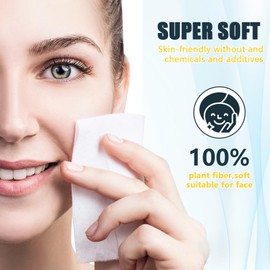 FCaeon Toallitas Faciales Desechables Comprimidas Ultra Suaves,Compressed Towel Guantes de Tocador Gruesos, Toallitas de Algodón para Desmaquillaje de Viaje, Piel Sensible, Cuidado(100 Unidad Azul)