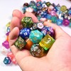 Cusdie 175-Piece Acrylic Dice Set - 25 Colorful Sets with