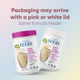 tera's: Simply Pure/rBGH-Free Whey Protein, Bourbon Vanilla, 24 oz